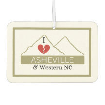 I Love Asheville & Western NC Air Freshener