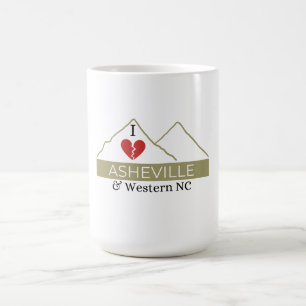 I Love Asheville & Western NC  Coffee Mug