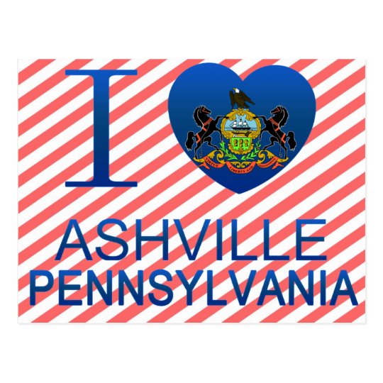 I Love Ashville, PA Postcard