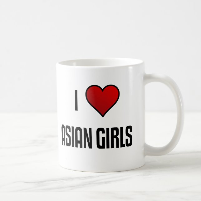 I Love Asian Girls Mug (Right)