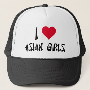 I Love Asian Girls Trucker Hat