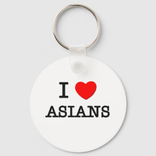 I Love Asians Key Ring