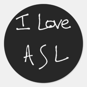 I love ASL sticker
