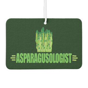 I Love Asparagus Car Air Freshener