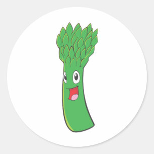 I Love Asparagus Classic Round Sticker