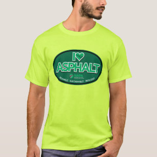 I Love Asphalt Men's T-Shirt - Safety Green