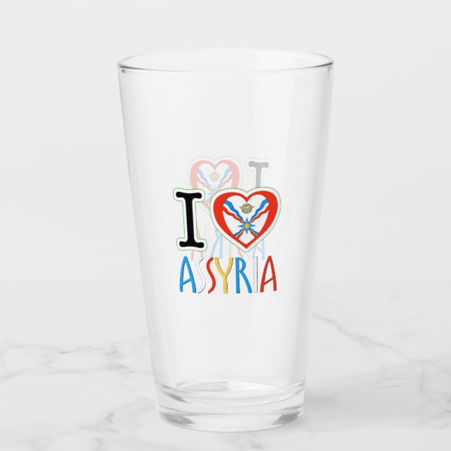 I Love Assyria Glass (Front)
