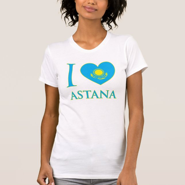 I Love Astana Ladies Tank Top (Fitted) (Front)