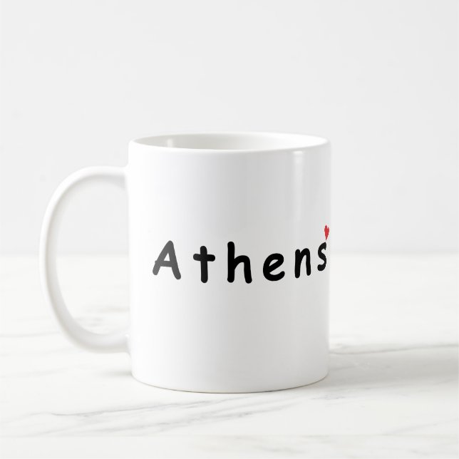 I love Athens Greece Coffee Mug (Left)