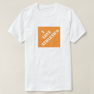 I Love Athletics Funny Dad Humourous Father's Day T-Shirt