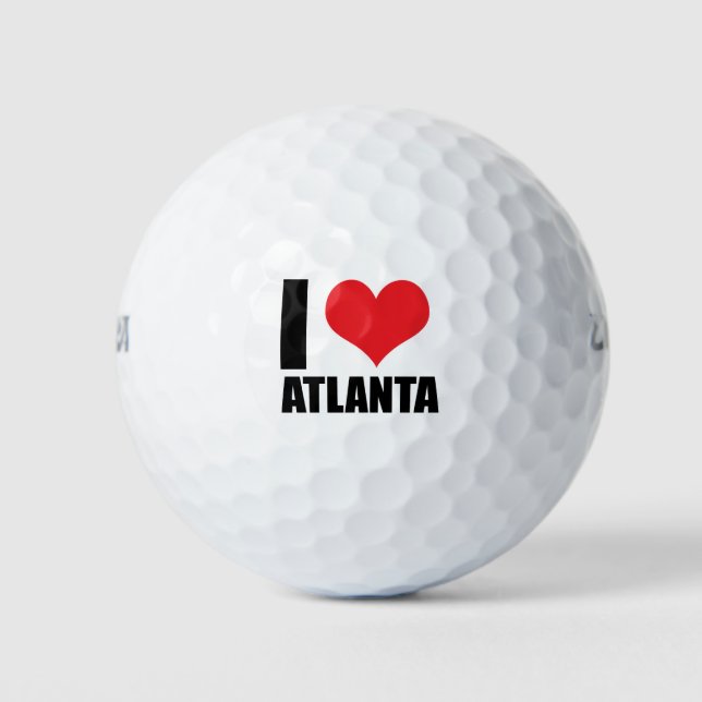 I love Atlanta usa Golf Balls (Front)