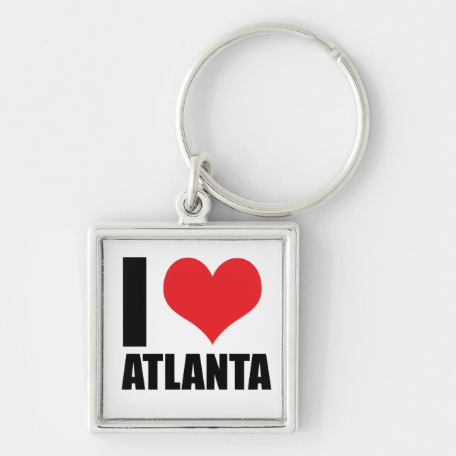 I love Atlanta usa Key Ring (Front)