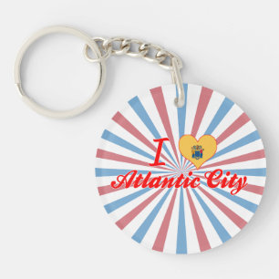 I Love Atlantic City, New Jersey Key Ring