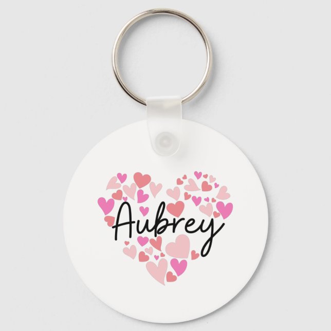 I love Aubrey Key Ring (Front)