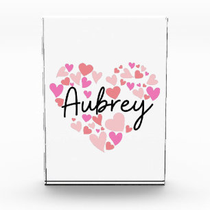 I love Aubrey Photo Block
