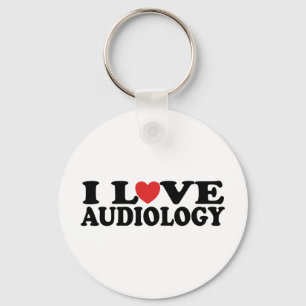 I Love Audiology Key Ring