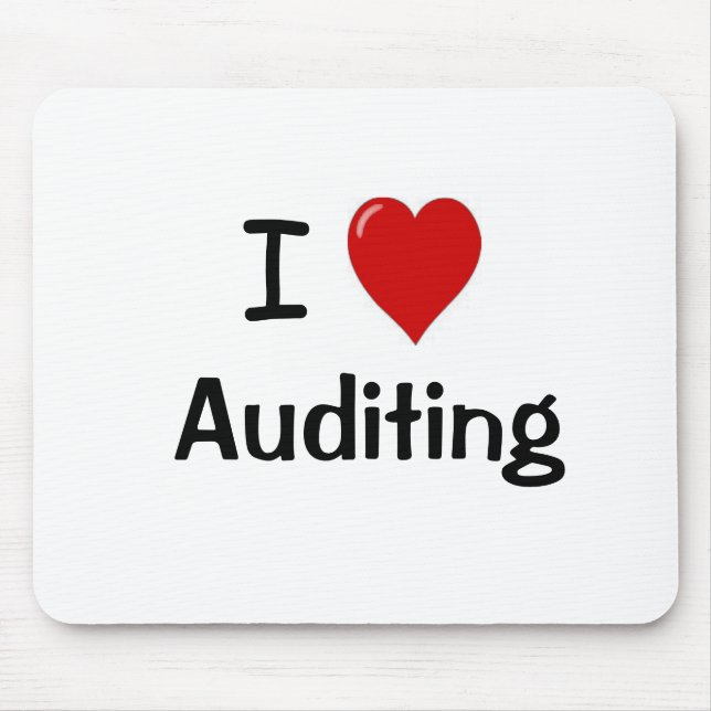 I Love Auditing - I Heart Auditing Mouse Pad (Front)