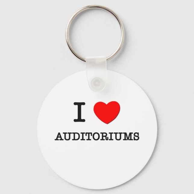 I Love Auditoriums Key Ring (Front)