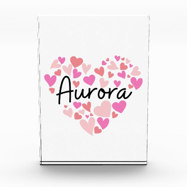 I love Aurora Photo Block (Front)