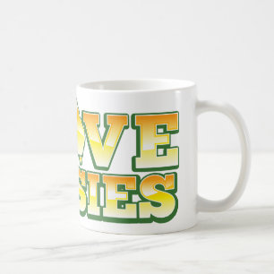 I Love Aussies! Australiana Design Coffee Mug