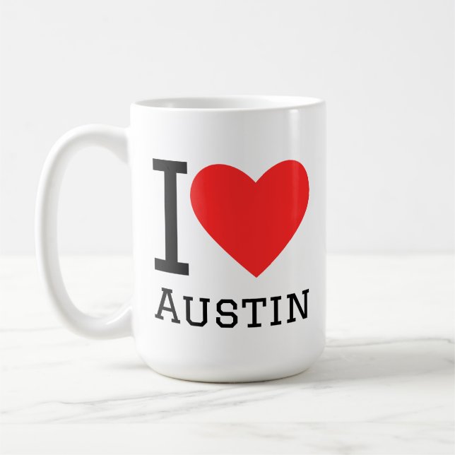 I love Austin  Coffee Mug (Left)