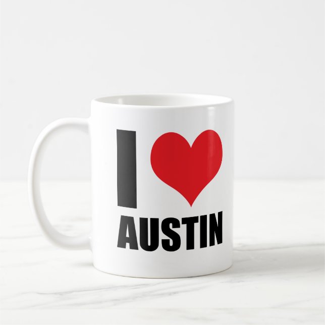 I love Austin Coffee Mug (Left)