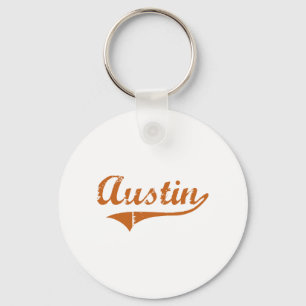 I Love Austin Texas Key Ring