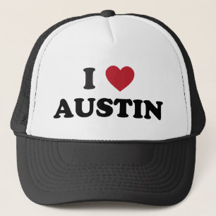 I Love Austin Trucker Hat