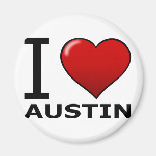 I LOVE AUSTIN,TX - TEXAS MAGNET