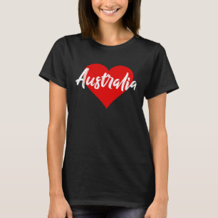 I Love Australia Aussie For Women Girls T-Shirt