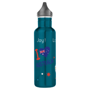 "I LOVE AUSTRALIA" Australia Day 26th January 710 Ml Water Bottle