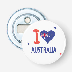 "I LOVE AUSTRALIA" Australia Day 26th January Bottle Opener
