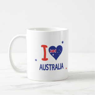 "I LOVE AUSTRALIA" Australia Day 26th January Coffee Mug