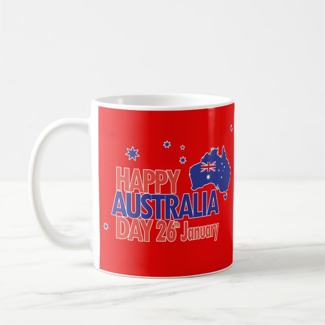 "I LOVE AUSTRALIA" Australia Day 26th January Coffee Mug (Left)