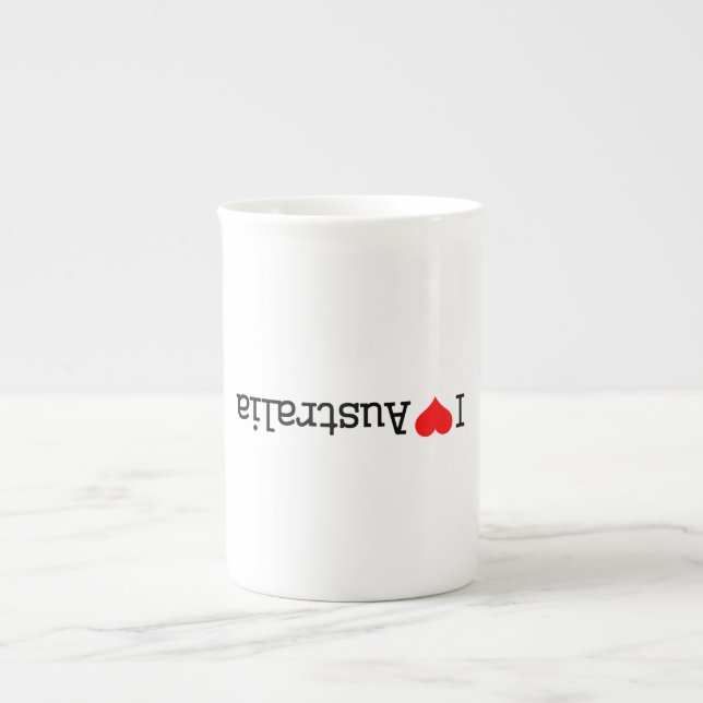 I Love Australia Bone China Mug (Front)