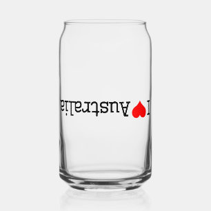 I Love Australia Can Glass