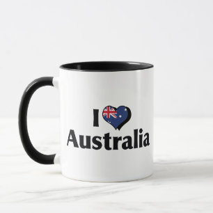 I Love Australia Flag Mug