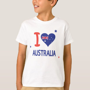 I LOVE AUSTRALIA Happy Australia Day 26th January T-Shirt