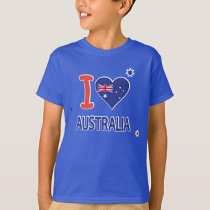 I LOVE AUSTRALIA Happy Australia Day 26th January T-Shirt