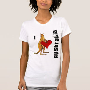 I love Australia - Kangaroo heart design T-Shirt
