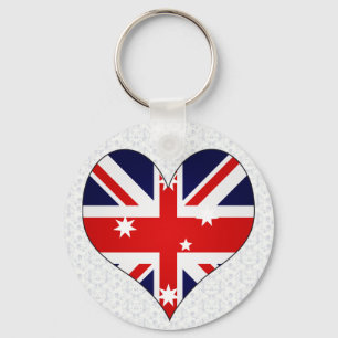 I Love Australia Key Ring