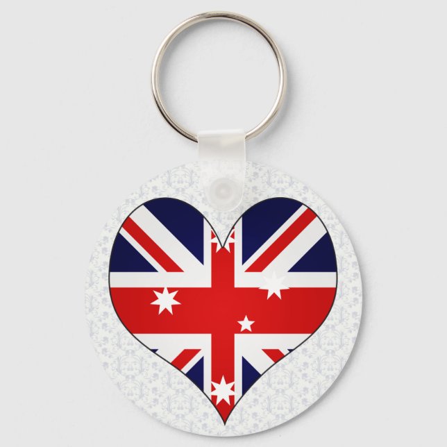 I Love Australia Key Ring (Front)
