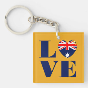 I love Australia Key Ring