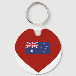 I Love Australia Key Ring
