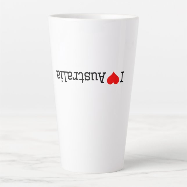 I Love Australia Latte Mug (Front)