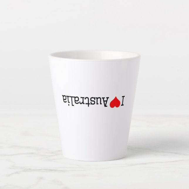 I Love Australia Latte Mug (Front)
