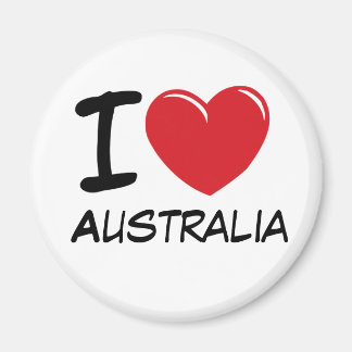 I Love Australia Magnet