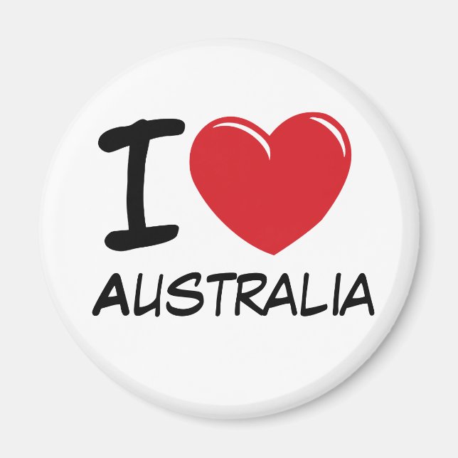 I Love Australia Magnet (Front)