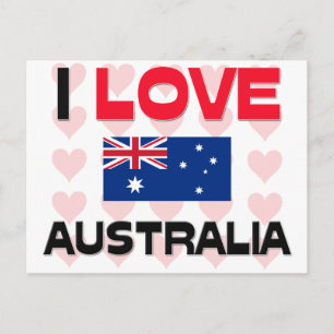 I Love Australia Postcard