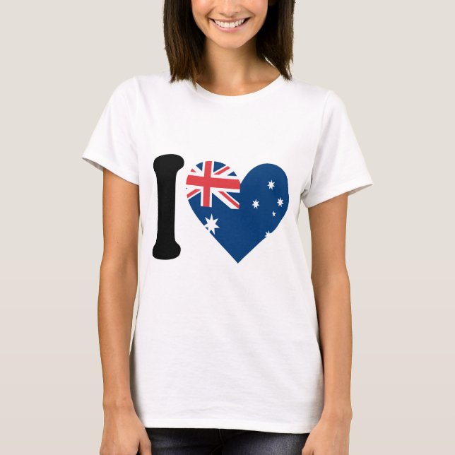 I Love Australia T-Shirt (Front)